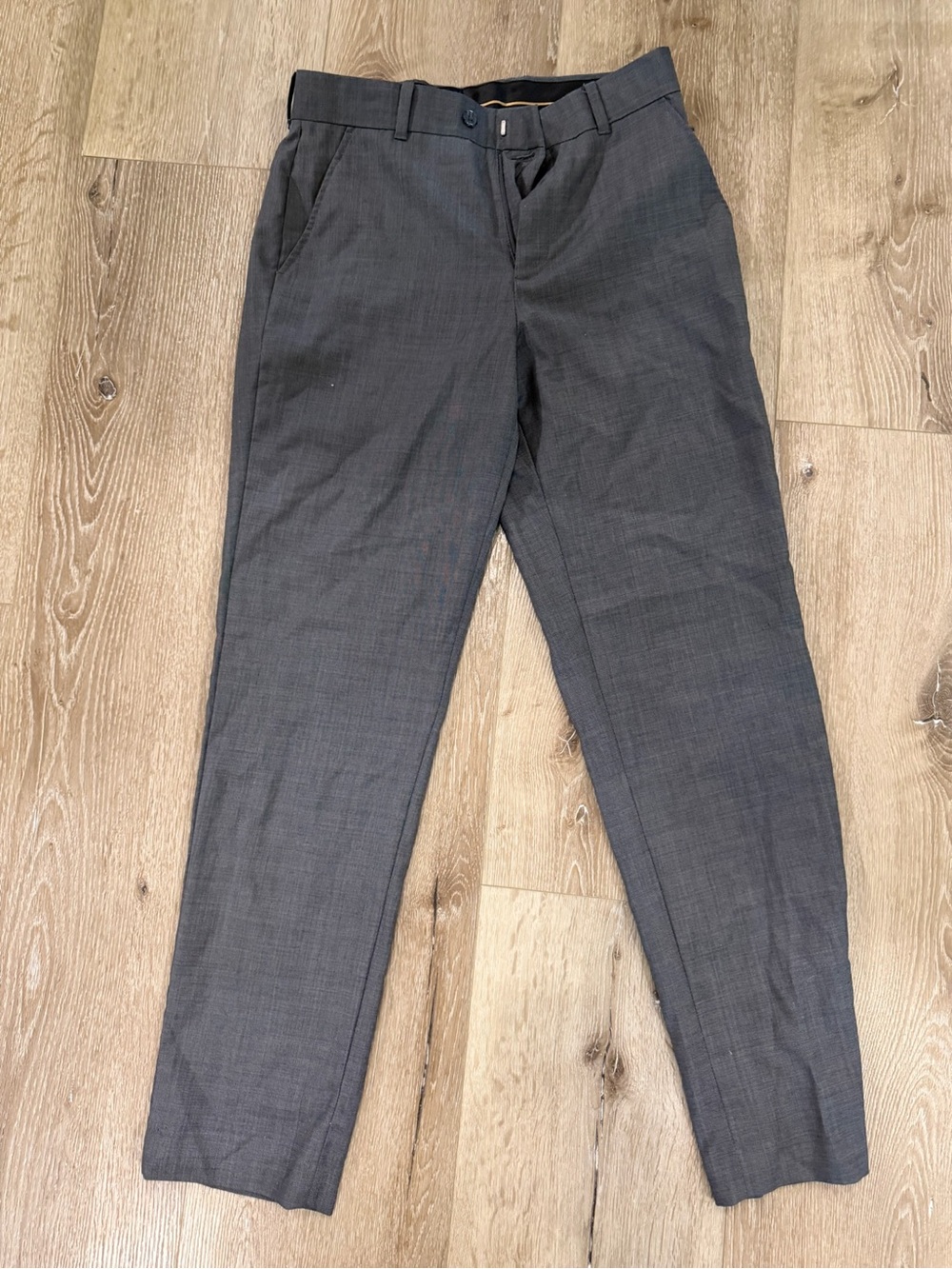 Men's Tailored Gray Dress Pants - Smart Workwear